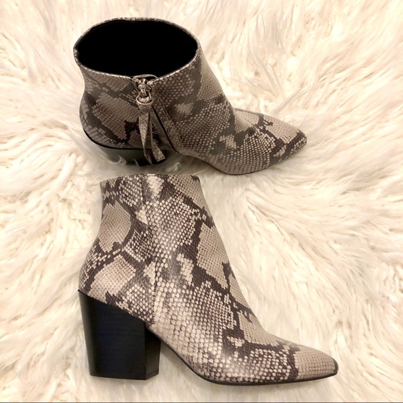 dolce vita snakeskin booties
